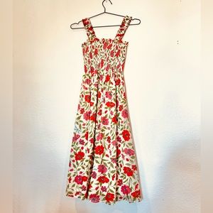 Bloom dress in cream floral